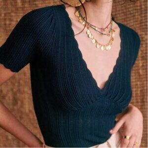 Sezane Cloe Jumper Navy - Size S